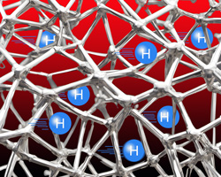 Hydrogen permeates through metals