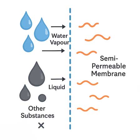 Semi permeable membranes